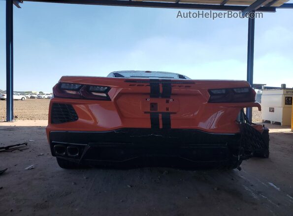 1G1Y72D40L5114863 2020 CHEVROLET CORVETTE Orange Widok z tyłu