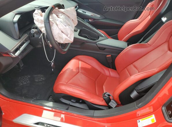 1G1YA2D47M5100784 2021 CHEVROLET CORVETTE Red წინა სალონის ხედი