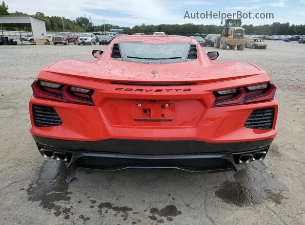 1G1YA2D47M5100784 2021 CHEVROLET CORVETTE Red უკანა ხედი
