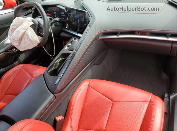 1G1YA2D47M5100784 2021 CHEVROLET CORVETTE Red წინა პანელის ხედი