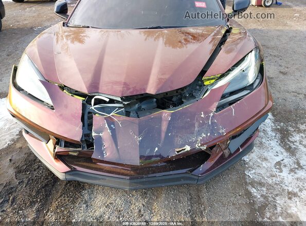 1G1YA2D49M5123399 2021 CHEVROLET CORVETTE Burgundy Front view