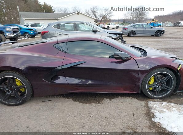 1G1YA2D49M5123399 2021 CHEVROLET CORVETTE Burgundy Rear interior view