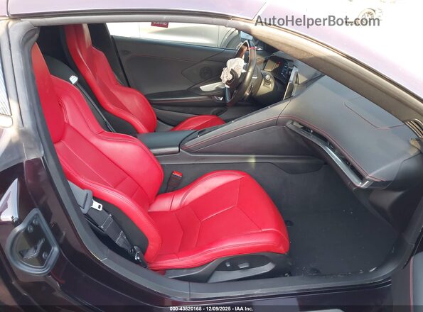 1G1YA2D49M5123399 2021 CHEVROLET CORVETTE Burgundy Front interior view