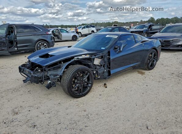 1G1YB2D72K5115617 2019 CHEVROLET CORVETTE Угольный Передняя левая четверть