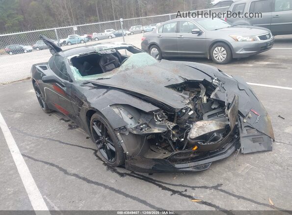 1G1YB2D75J5105548 2018 CHEVROLET CORVETTE Черный Передняя правая четверть