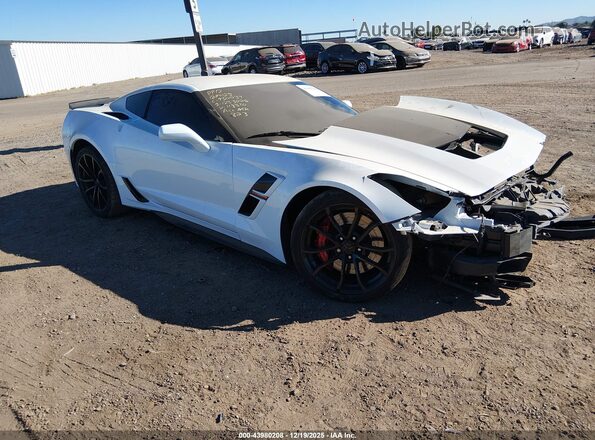 1G1YV2D77K5118570 2019 CHEVROLET CORVETTE White Передня права чверть