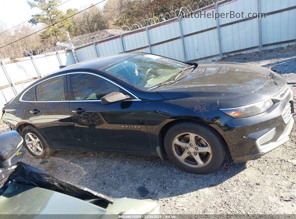 1G1ZB5ST6JF254583 2018 CHEVROLET MALIBU Черный Вид задней части салона