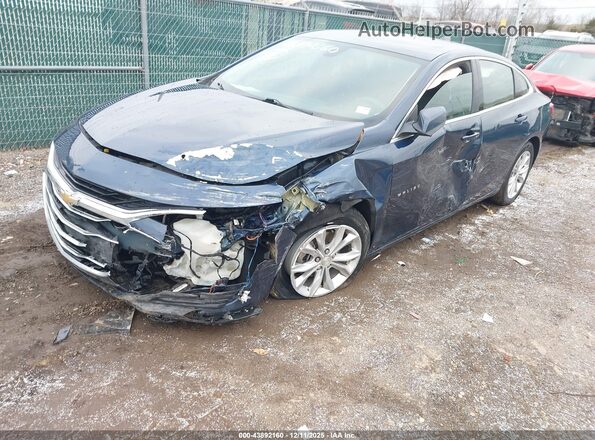 1G1ZD5ST4LF002845 2020 CHEVROLET MALIBU Синий Передняя левая четверть