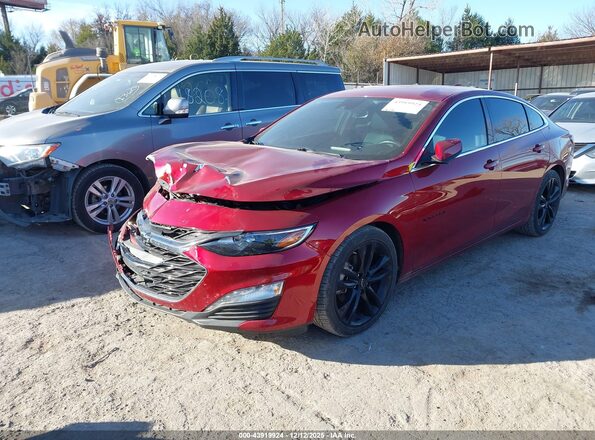 1G1ZD5ST4MF045504 2021 CHEVROLET MALIBU Красный Передняя левая четверть
