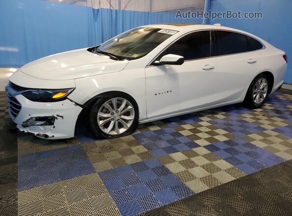1G1ZD5ST8MF074245 2021 CHEVROLET MALIBU Белый Передняя левая четверть