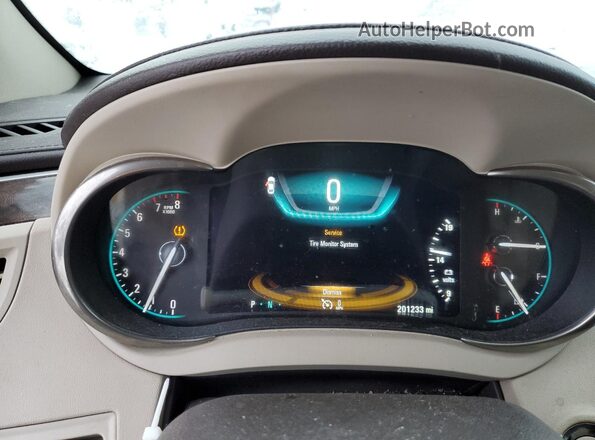1G4GD5G36GF192513 2016 BUICK LACROSSE Белый Вид щитка приборов