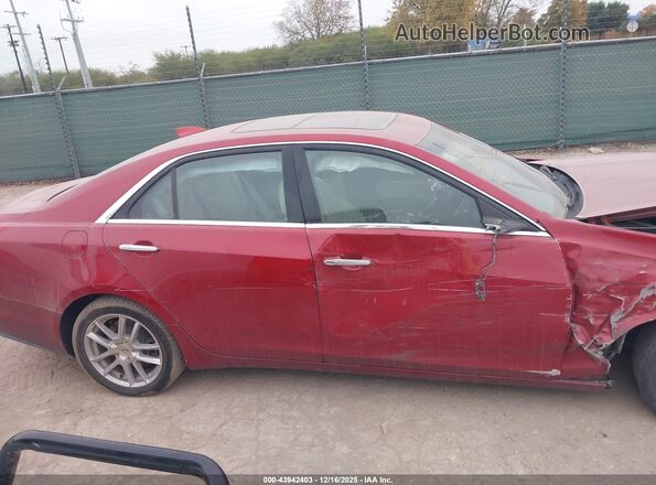 1G6AX5SX1K0122475 2019 CADILLAC CTS Красный Вид задней части салона