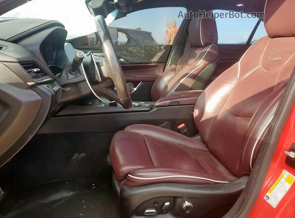 1G6DD5RL5M0146208 2021 CADILLAC CT4 Красный Вид салона спереди