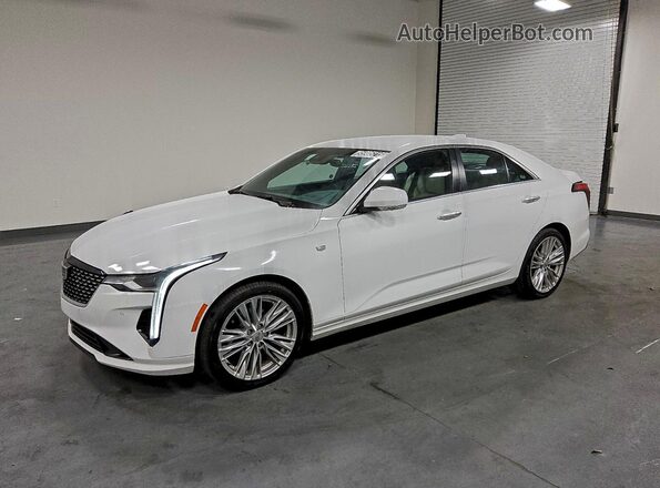 1G6DF5RK2P0119487 2023 CADILLAC CT4 White Առջևի ձախ երեք քառորդ տեսարան