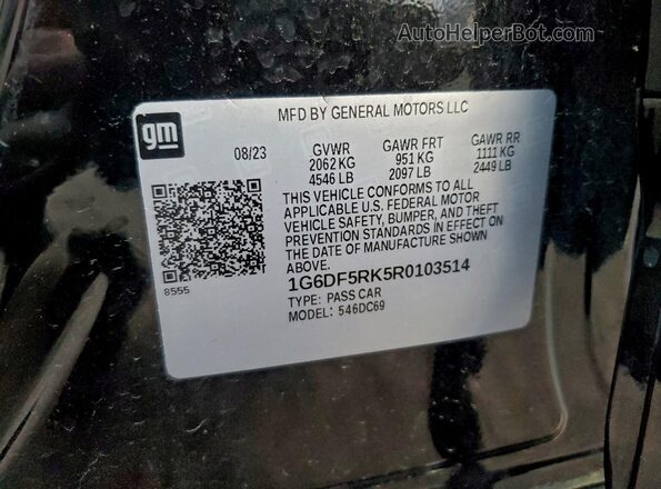 1G6DF5RK5R0103514 2024 CADILLAC CT4 Black Widok komory silnika