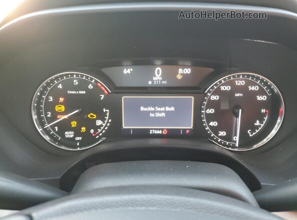 1G6DF5RK5R0107840 2024 CADILLAC CT4 White Widok zestawu wskaźników