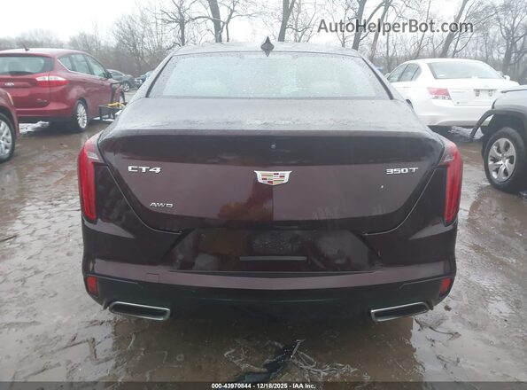 1G6DF5RK6M0112649 2021 CADILLAC CT4 Burgundy 