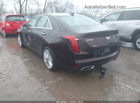 1G6DF5RK6M0112649 2021 CADILLAC CT4 Burgundy Задня ліва чверть