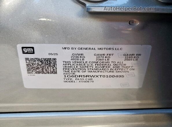 1G6DR5RWXT0100495 2026 CADILLAC CT5 Silver Widok komory silnika