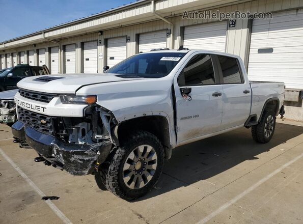1GC4YME70MF145274 2021 CHEVROLET SILVERADO Белый Передняя левая четверть