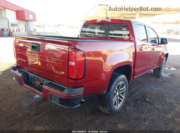 1GCGSBEN0M1275943 2021 CHEVROLET COLORADO Burgundy Tył prawy