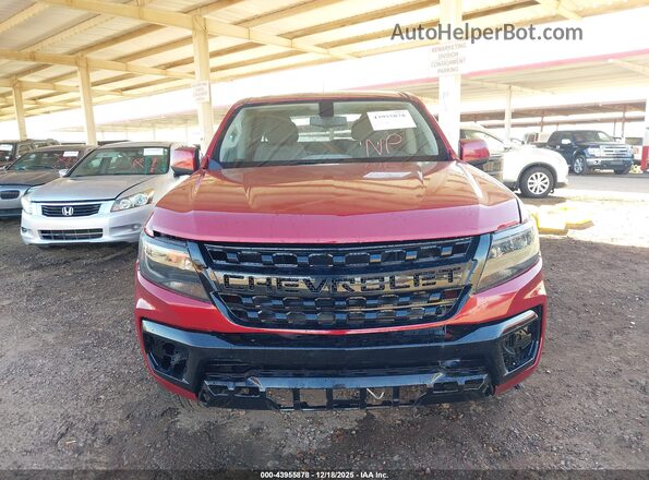 1GCGSBEN0M1275943 2021 CHEVROLET COLORADO Burgundy Widok z przodu