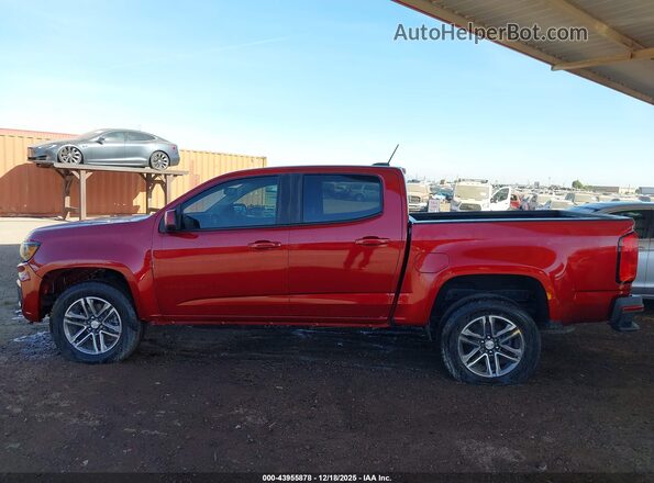 1GCGSBEN0M1275943 2021 CHEVROLET COLORADO Burgundy Widok wnętrza 360 stopni