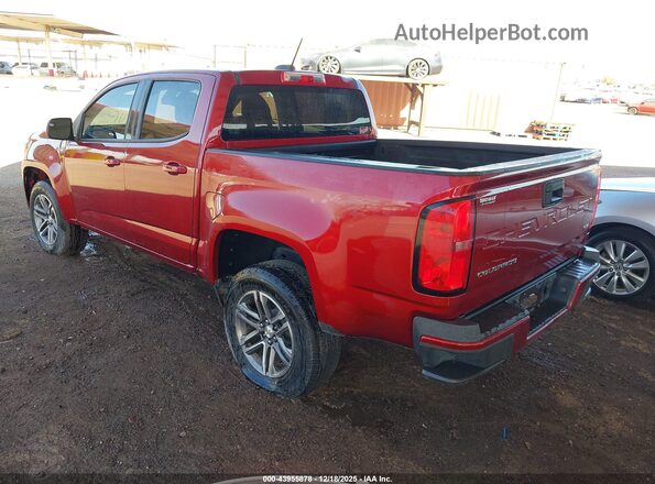 1GCGSBEN0M1275943 2021 CHEVROLET COLORADO Burgundy Tył lewy