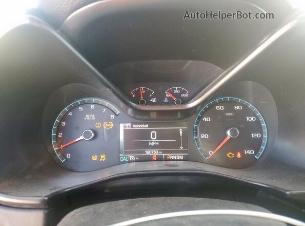 1GCGSCEA1G1117439 2016 CHEVROLET COLORADO Burgundy Widok zestawu wskaźników