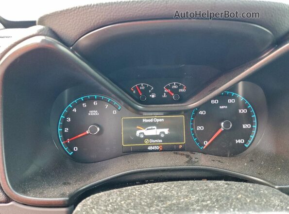 1GCGSCEN2N1325927 2022 CHEVROLET COLORADO Синий Вид щитка приборов