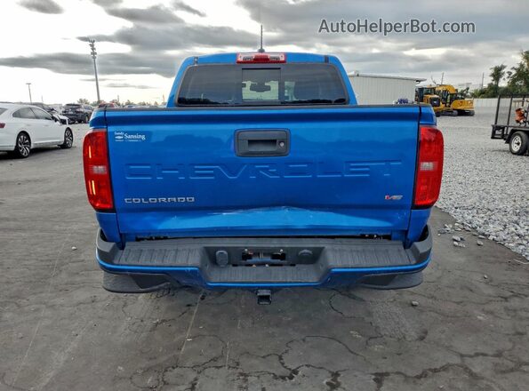 1GCGSCEN2N1325927 2022 CHEVROLET COLORADO Синий Вид сзади