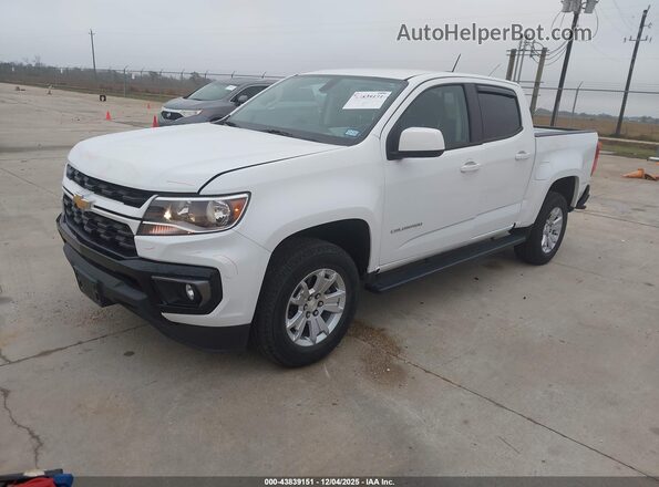 1GCGSCEN3M1171047 2021 CHEVROLET COLORADO White Առջևի ձախ երեք քառորդ տեսարան