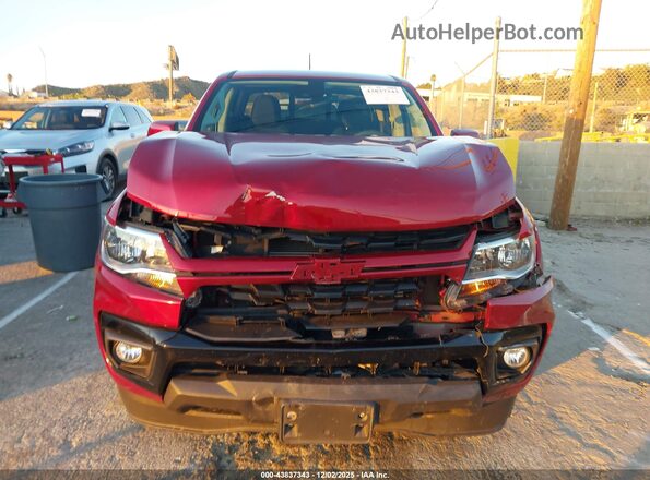 1GCGSCENXN1114040 2022 CHEVROLET COLORADO Красный Вид щитка приборов