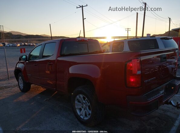 1GCGSCENXN1114040 2022 CHEVROLET COLORADO Красный Задняя левая четверть