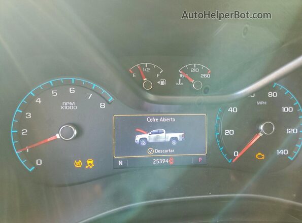 1GCGTCEN9L1233532 2020 CHEVROLET COLORADO Белый Вид щитка приборов