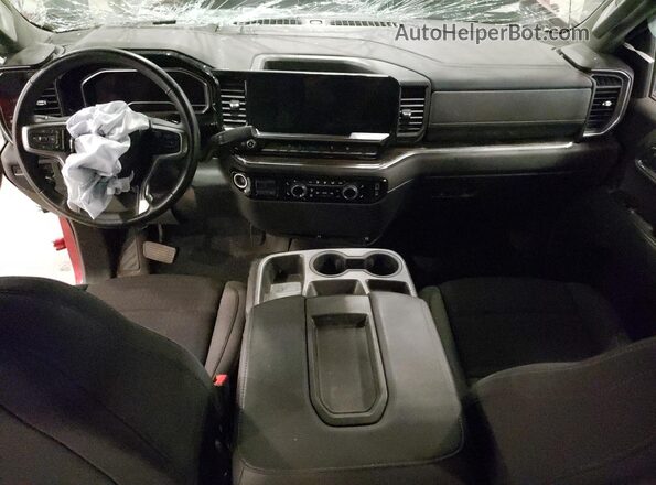 1GCPDDEK6PZ165190 2023 CHEVROLET 1500 Темно-бордовый Вид панели приборов