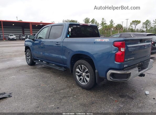 1GCPDKEK3RZ368531 2024 CHEVROLET SILVERADO Синий Задняя левая четверть