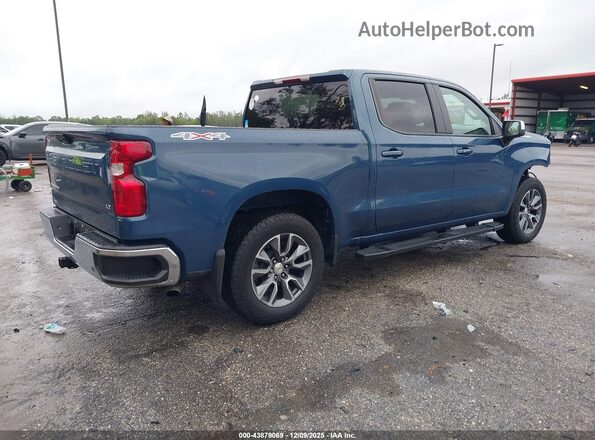 1GCPDKEK3RZ368531 2024 CHEVROLET SILVERADO Синий Задняя правая четверть