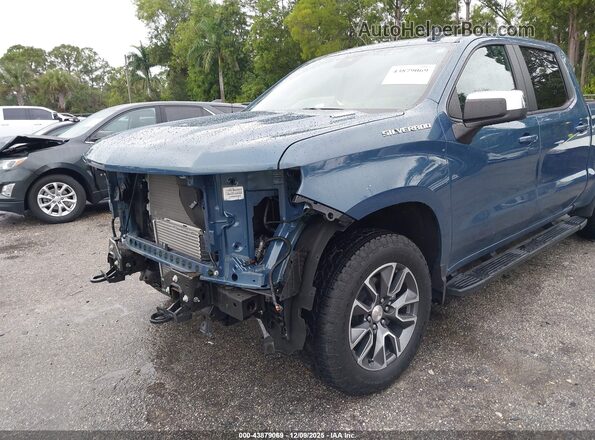 1GCPDKEK3RZ368531 2024 CHEVROLET SILVERADO Синий Вид задней части салона