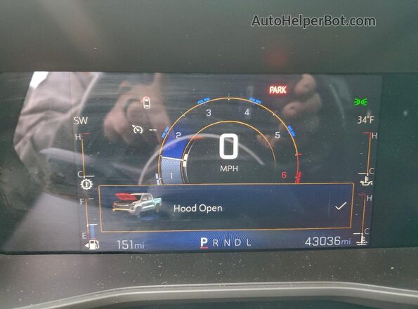 1GCPSBEK8P1157939 2023 CHEVROLET COLORADO Серый Вид щитка приборов