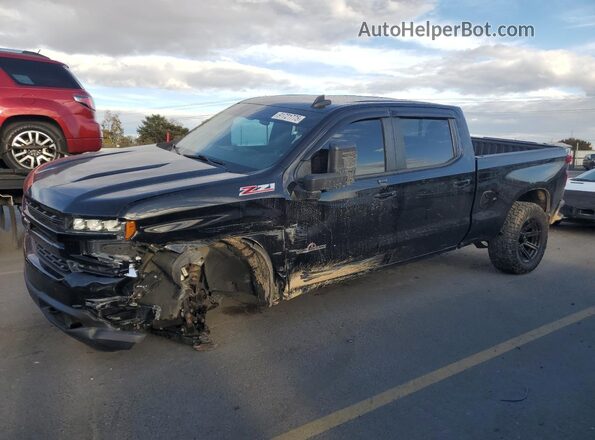 1GCUYEED0KZ375730 2019 CHEVROLET SILVERADO Черный Передняя левая четверть