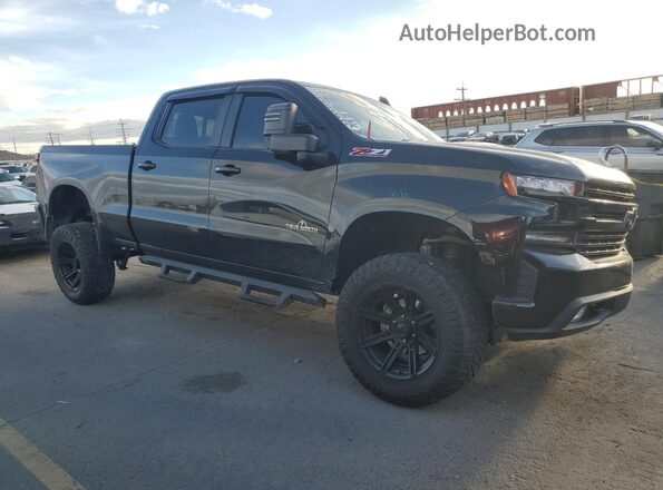 1GCUYEED0KZ375730 2019 CHEVROLET SILVERADO Черный Передняя правая четверть