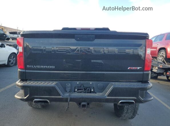 1GCUYEED0KZ375730 2019 CHEVROLET SILVERADO Черный Вид сзади