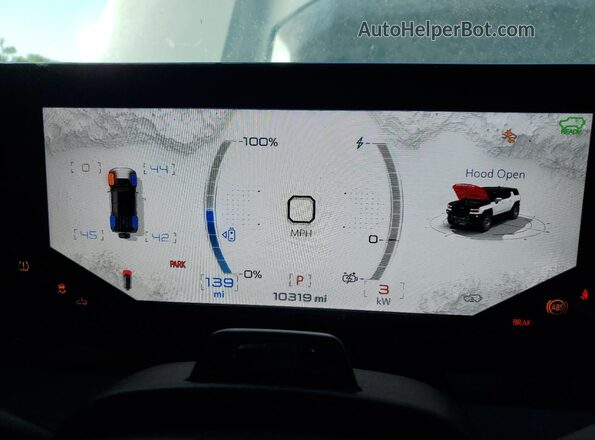 1GKB0RDC3RU114635 2024 GMC HUMMER Gray Vista del cuadro de instrumentos