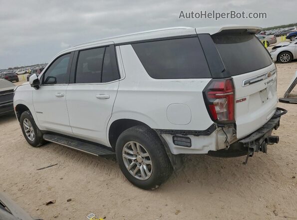 1GNSCMKD2MR385027 2021 CHEVROLET TAHOE Белый Задняя левая четверть