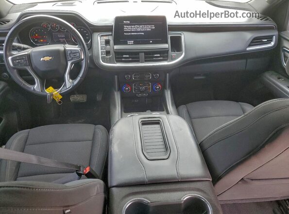 1GNSCMKD2MR385027 2021 CHEVROLET TAHOE Белый Вид панели приборов