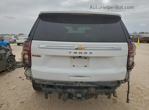 1GNSCMKD2MR385027 2021 CHEVROLET TAHOE Белый Вид сзади