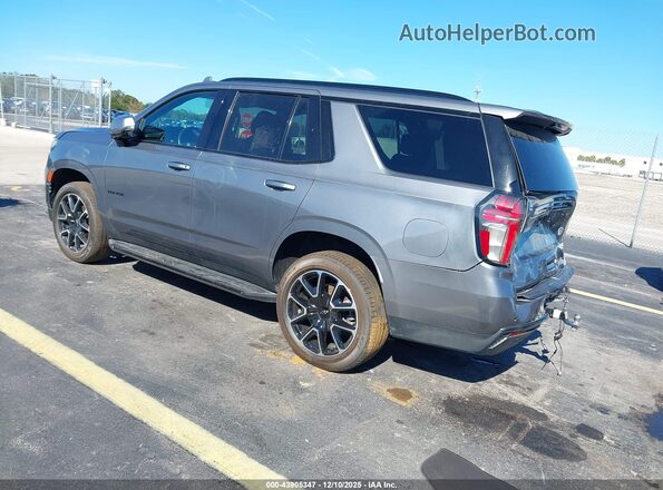 1GNSCRKDXMR287778 2021 CHEVROLET TAHOE Gray Trasero izquierdo