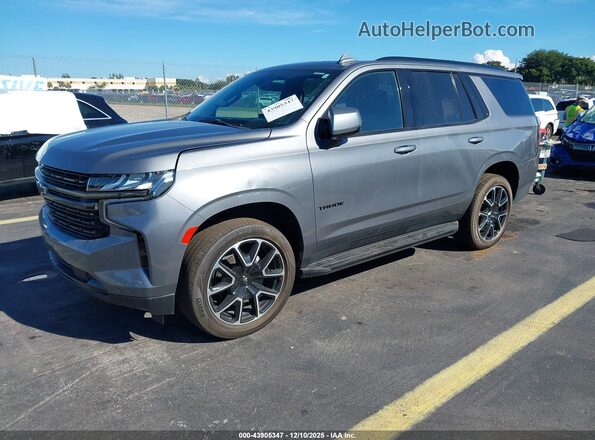 1GNSCRKDXMR287778 2021 CHEVROLET TAHOE Gray Vista tres cuartos delantera izquierda