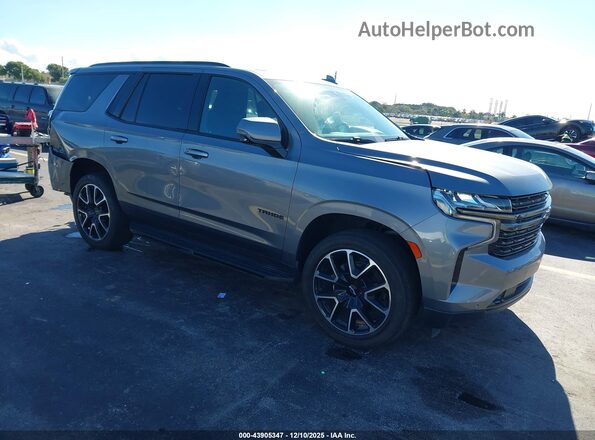 1GNSCRKDXMR287778 2021 CHEVROLET TAHOE Gray Delantero derecho